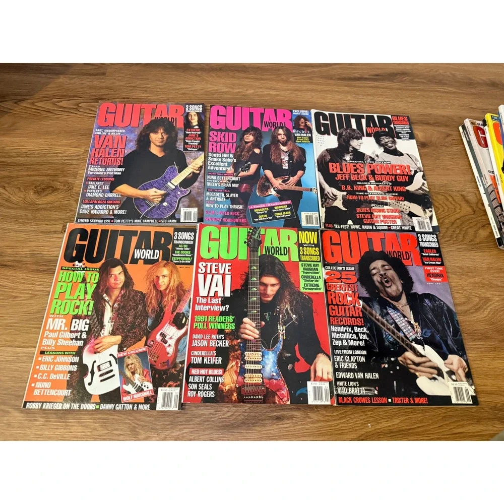 🎸 Guitar World Magazine Lot 33 1991-2003 Jimi Hendrix Metallica Korn